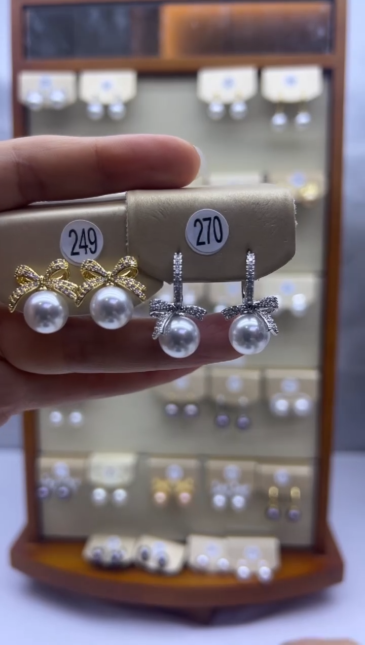 未镶嵌耳饰淡水珍珠249+270