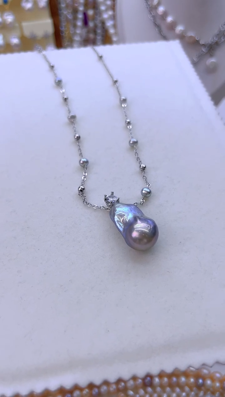 未镶嵌淡水珍珠耳饰905