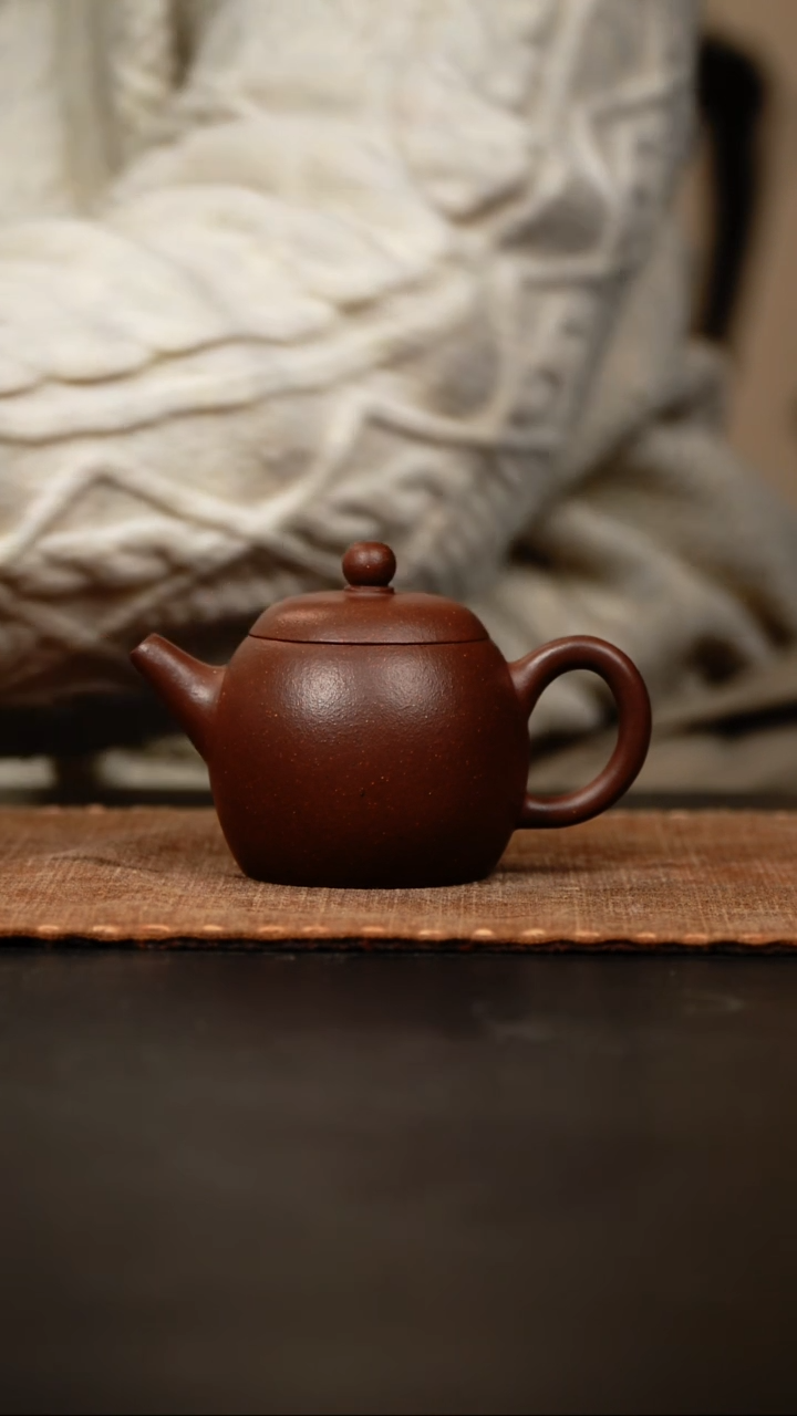 【闪购商品】紫砂茶壶巨轮珠紫泥90cc