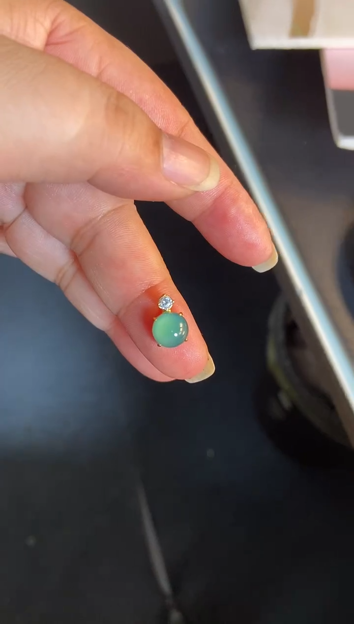 吊坠(不含链)银S925镶嵌翡翠1