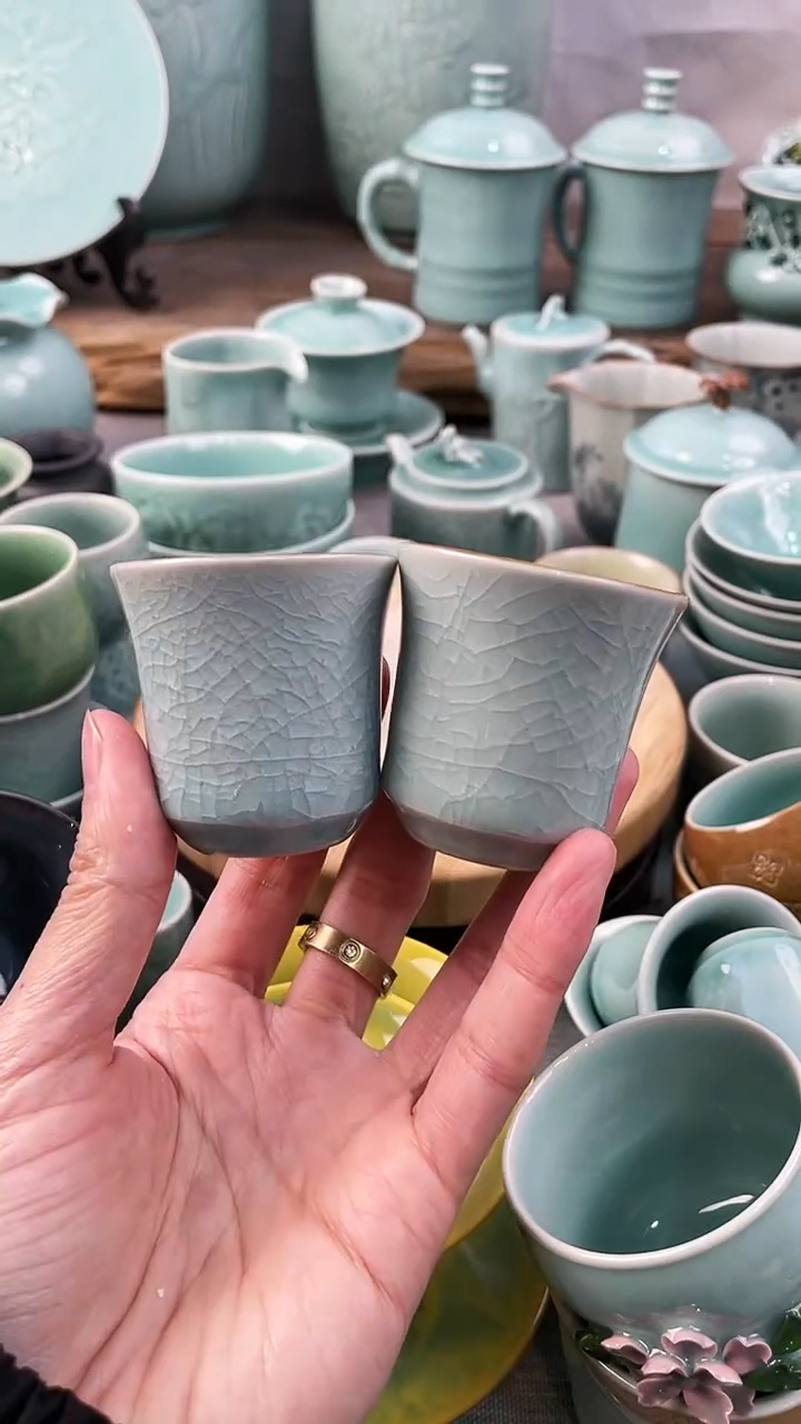 【闪购商品】2个 特价 微瑕 慧仙青瓷