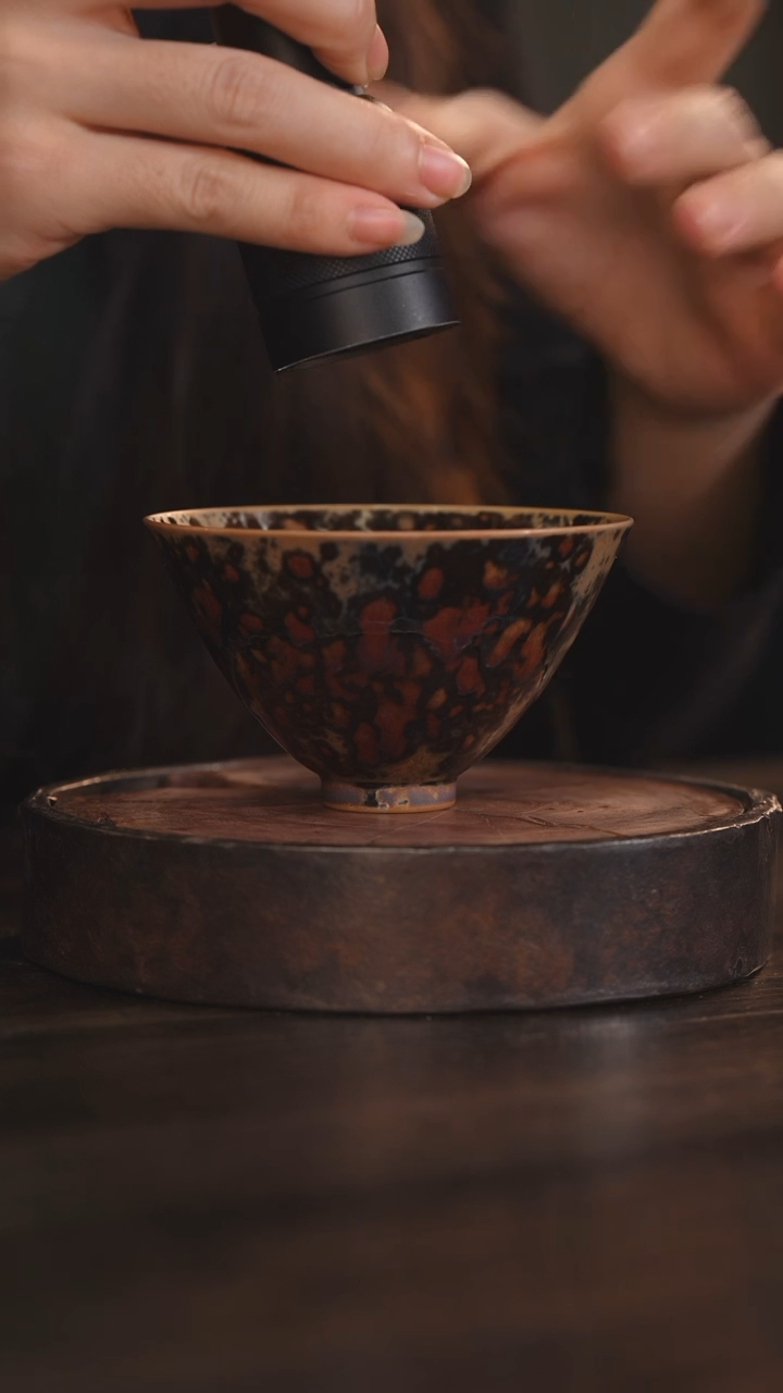 【闪购商品】杯77柴房陶瓷丨斑鹿系列大斗笠