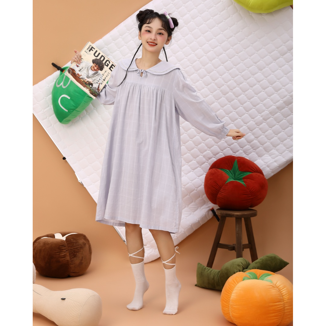 (B001--B010)库存睡衣家居服春夏款春秋长袖长款夏季甜美