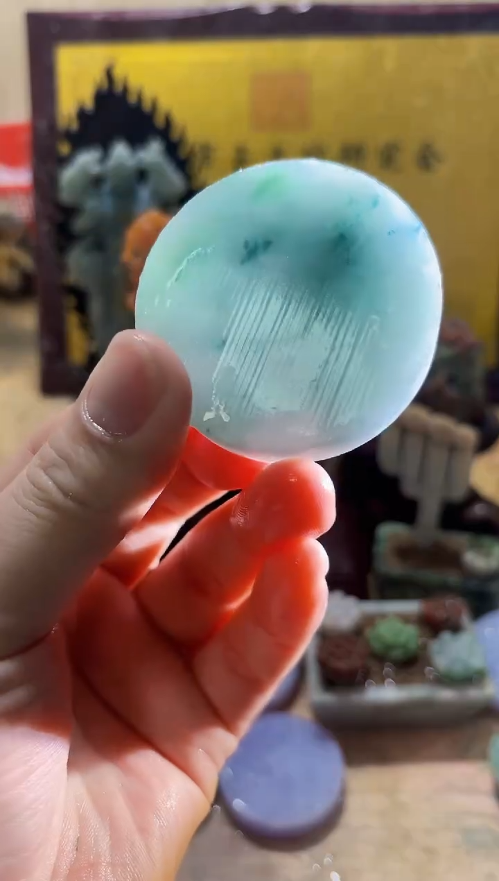 未镶嵌挂件翡翠A货常星8148