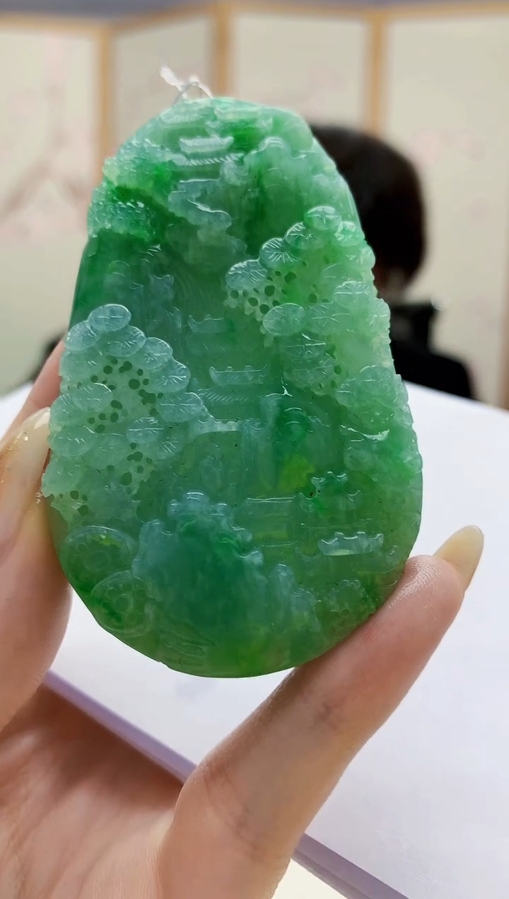 未镶嵌定制翡翠5145jw-毛货挂件146