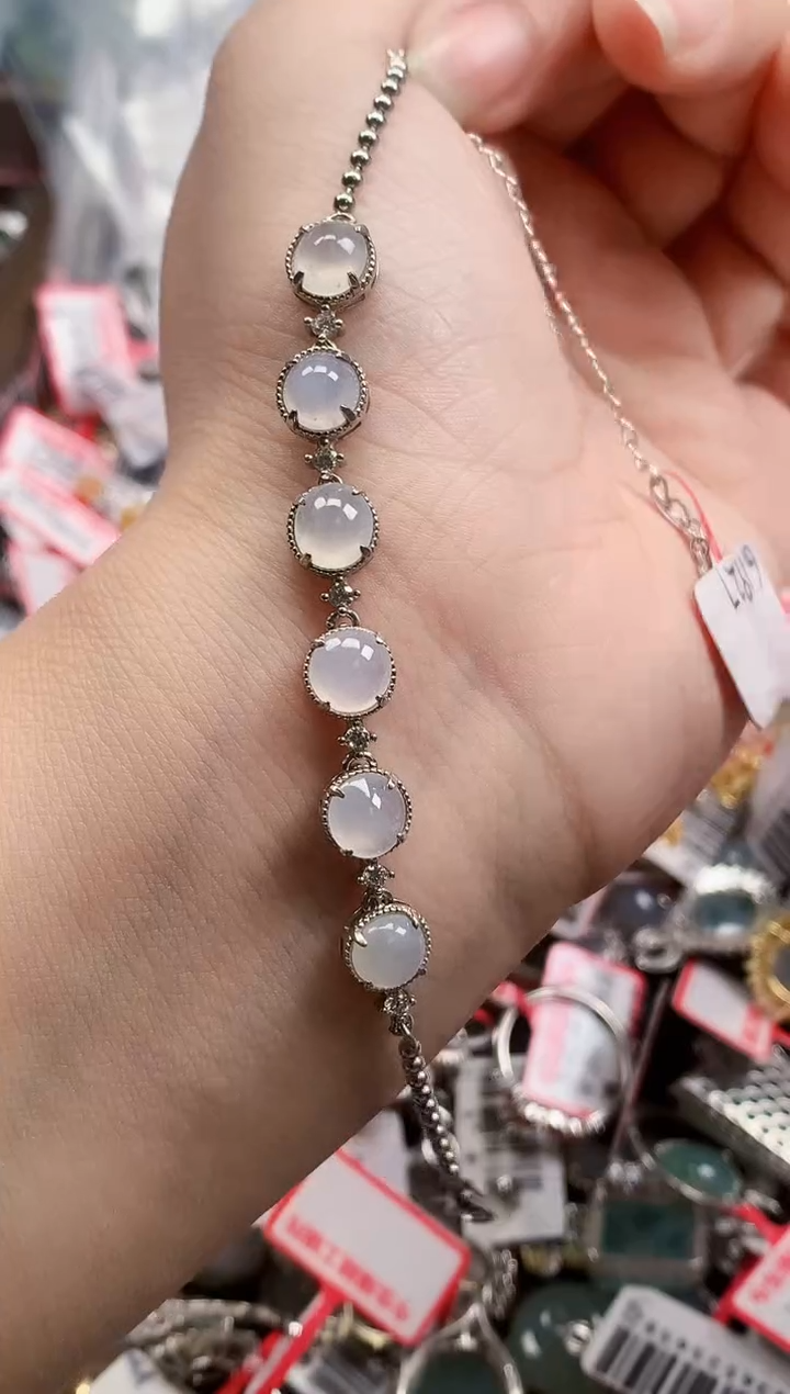 银S925镶嵌戒指翡翠天然A货缅甸翡翠