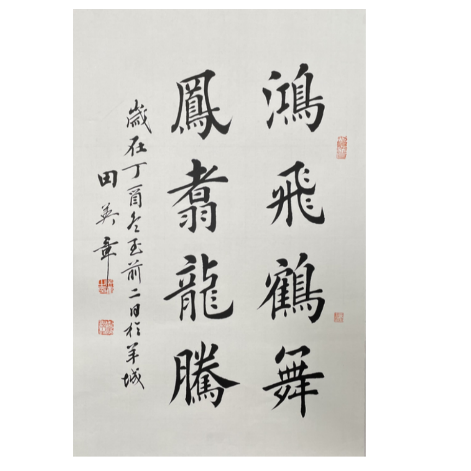 T-T-3121 田英章 书法 69cm*45cm 托底