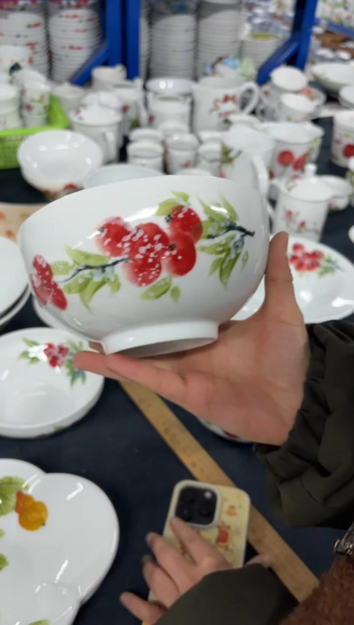 景德镇高温陶瓷食品级手绘釉中彩-小罗汉碗