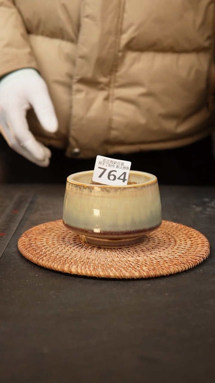 【闪购商品】瓷片764泥泥手工花盆