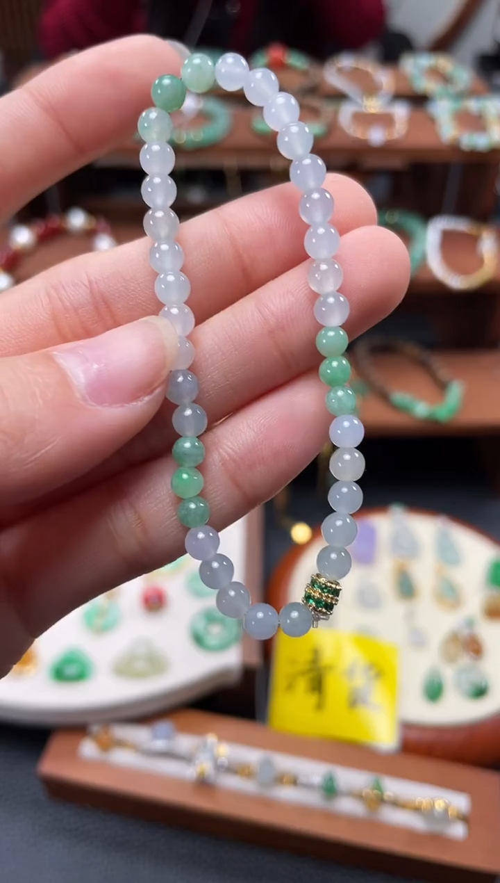 【闪购商品】翡翠套链未镶嵌一个  JK223