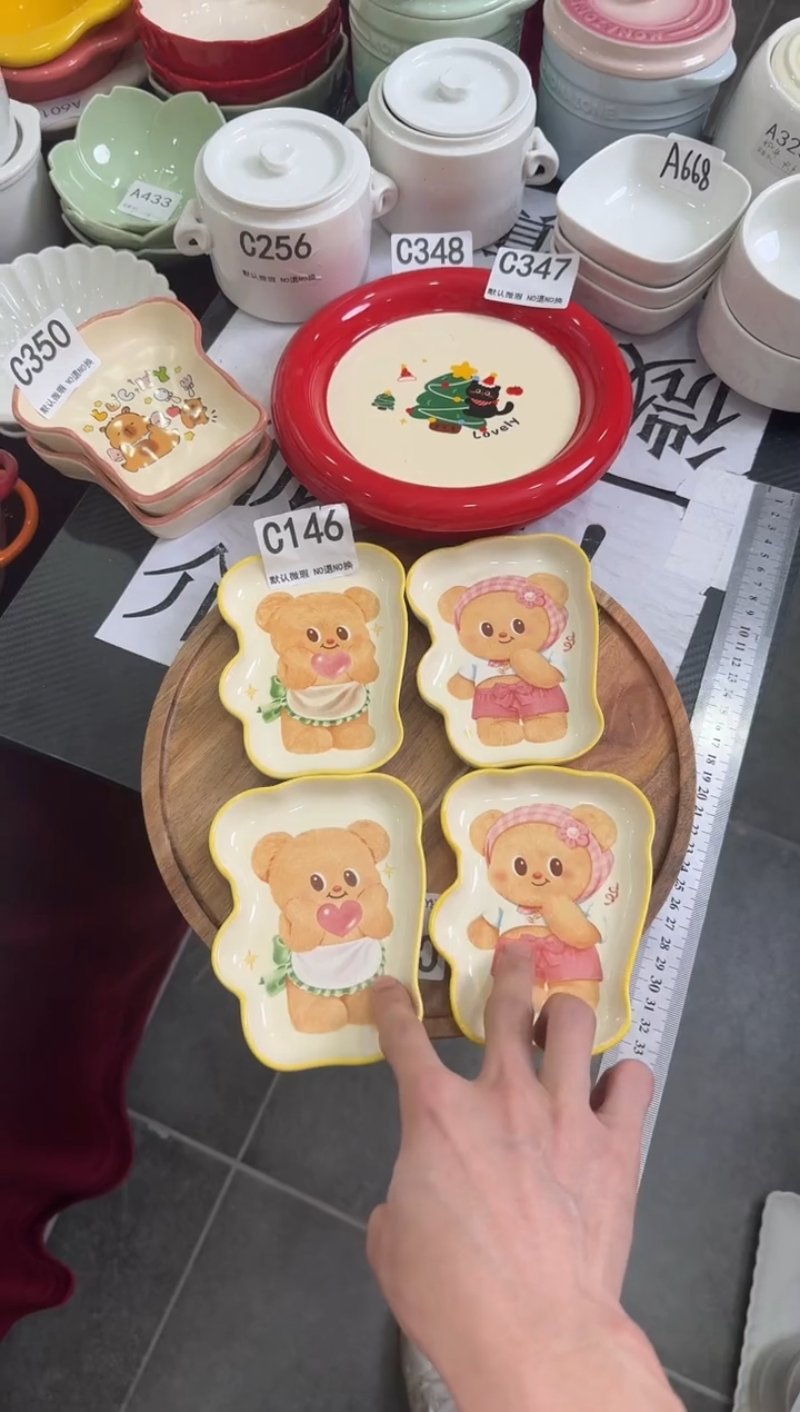 摆件陶C146-4个   仓库微瑕陶瓷清仓福利