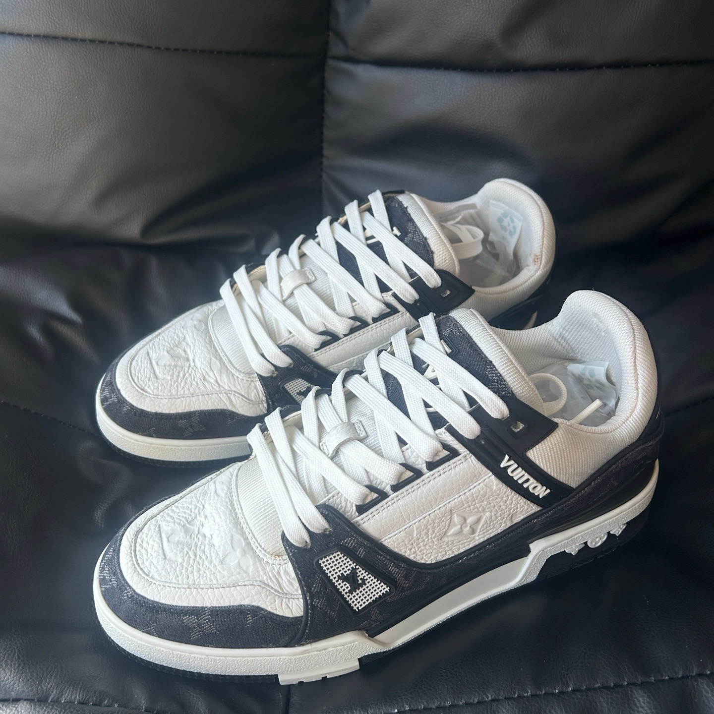 99新 LouisVuitton/路易威登 黑白牛仔 41码半