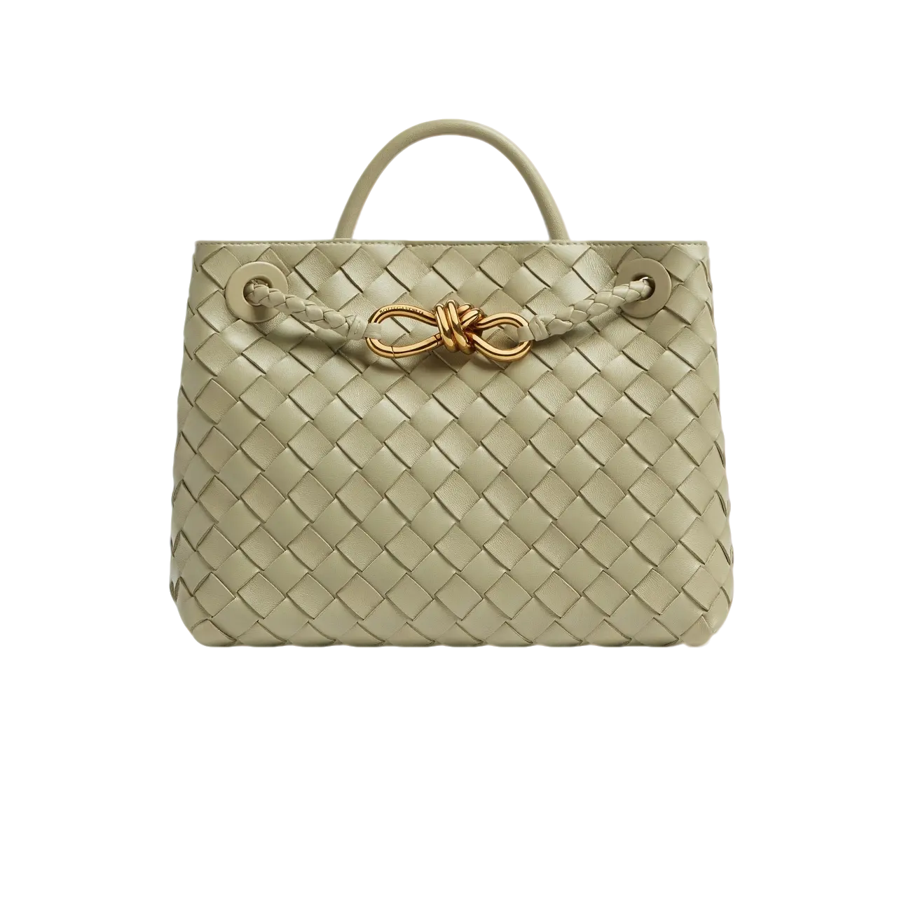 未使用 BOTTEGA VENETA/葆蝶家 金扣编织包Andiamo小号手拎包