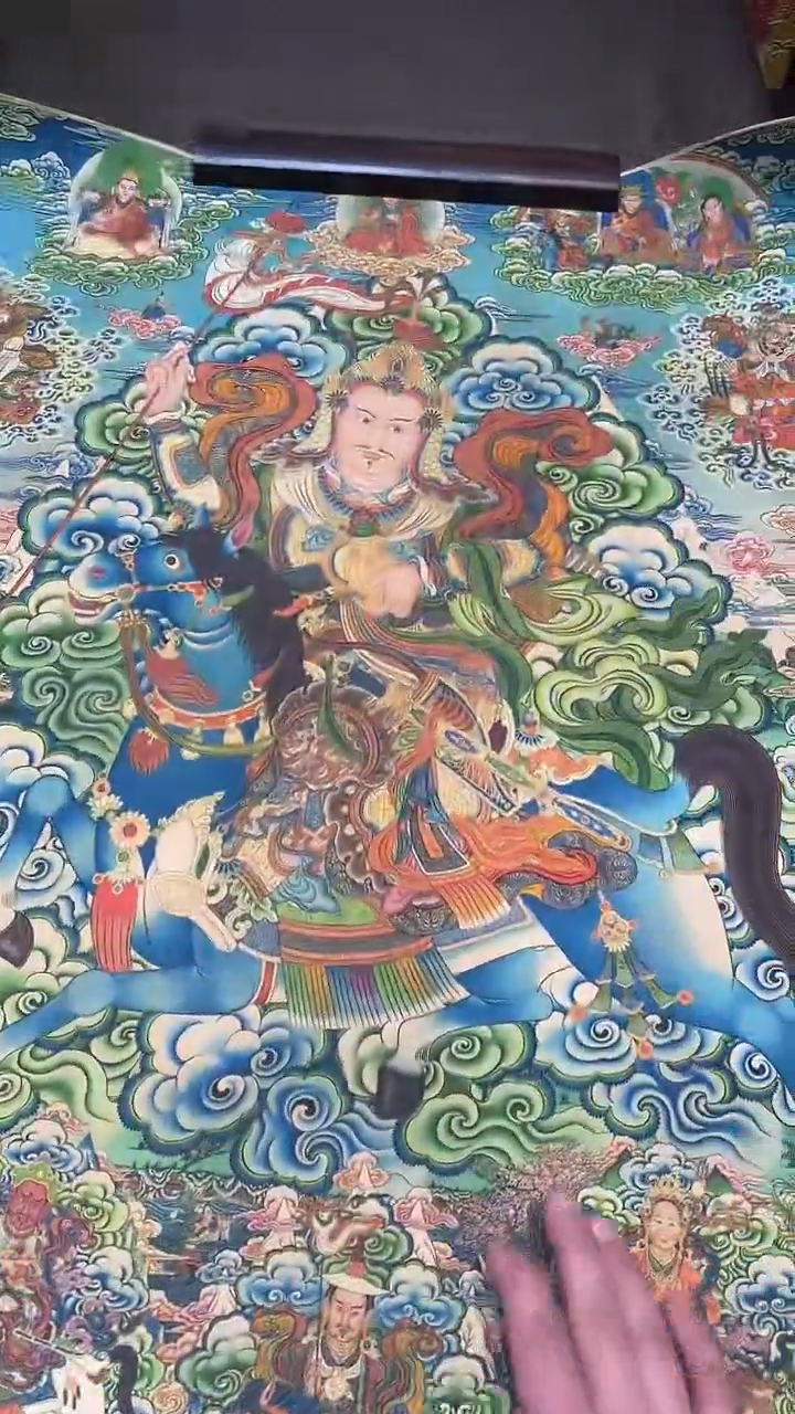 卷轴画【主播精品】高端卷轴画——唐卡AA13格萨尔王