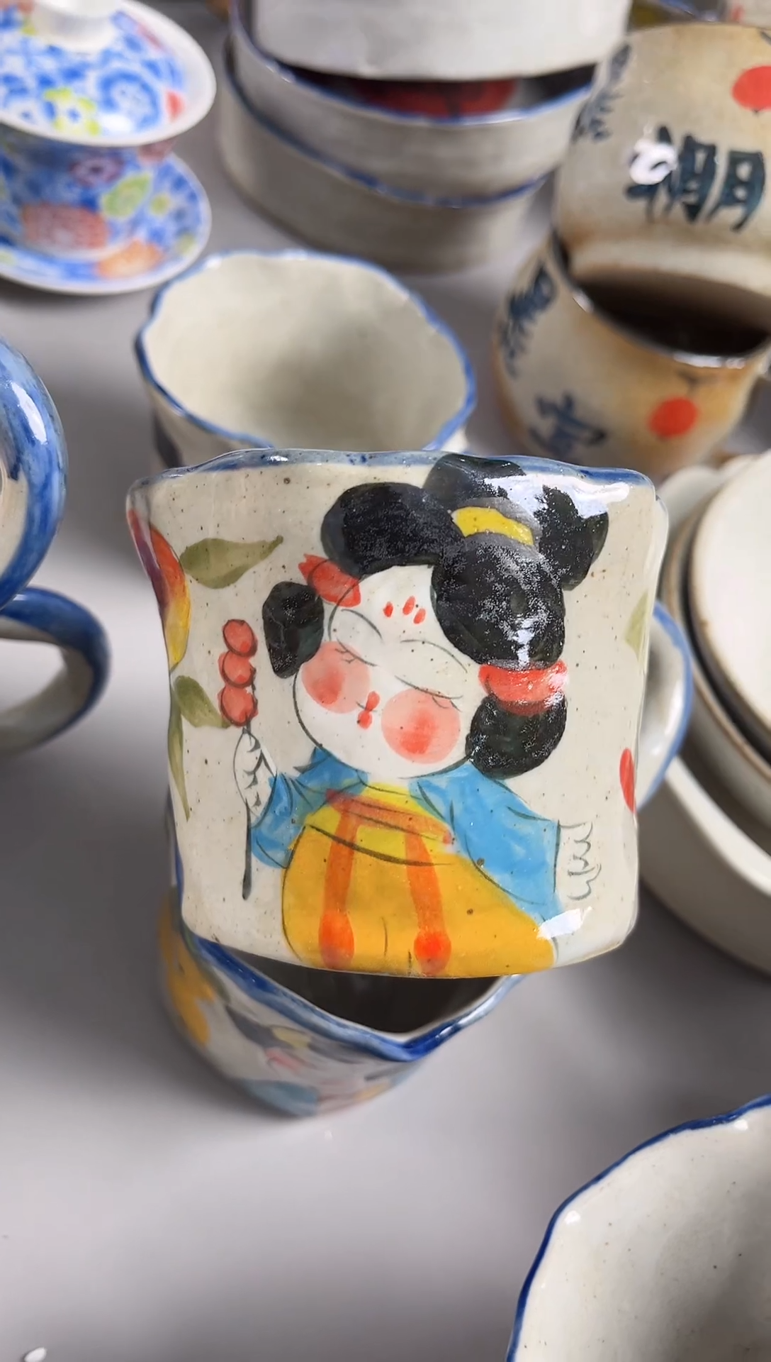 【闪购商品】瓷片景德镇手绘高温釉下彩