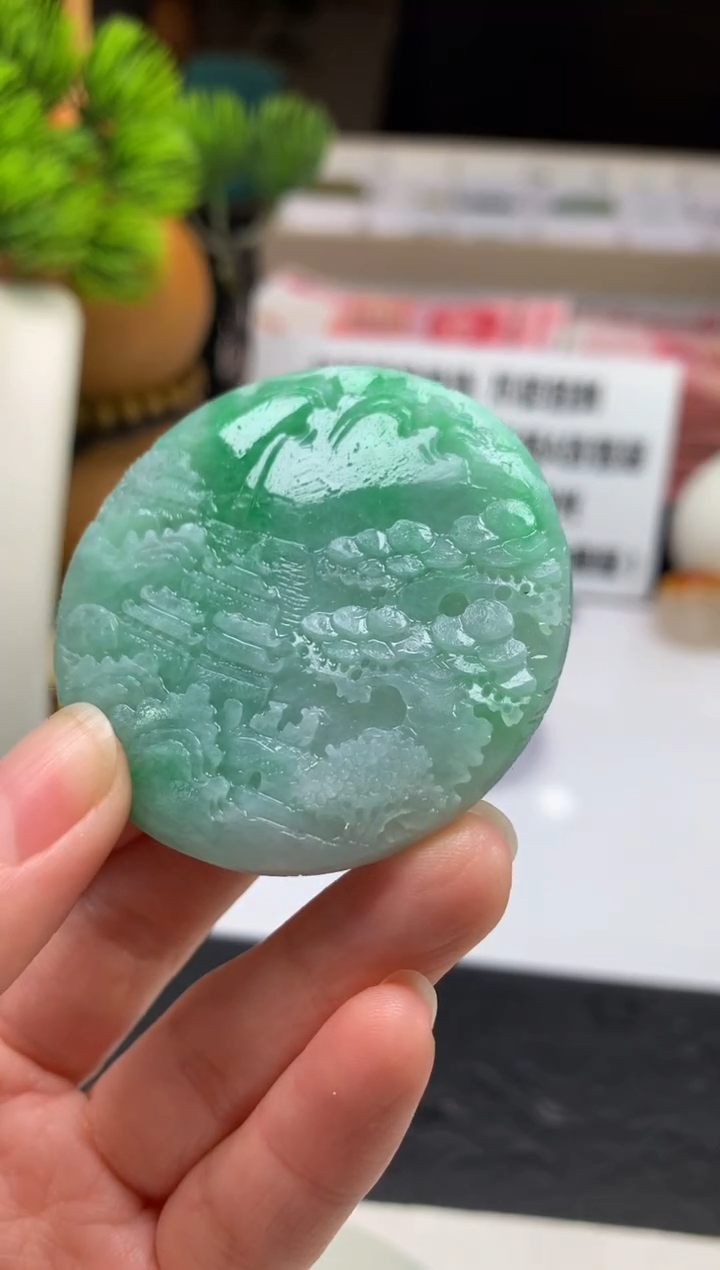 未镶嵌定制翡翠笑****7---124254