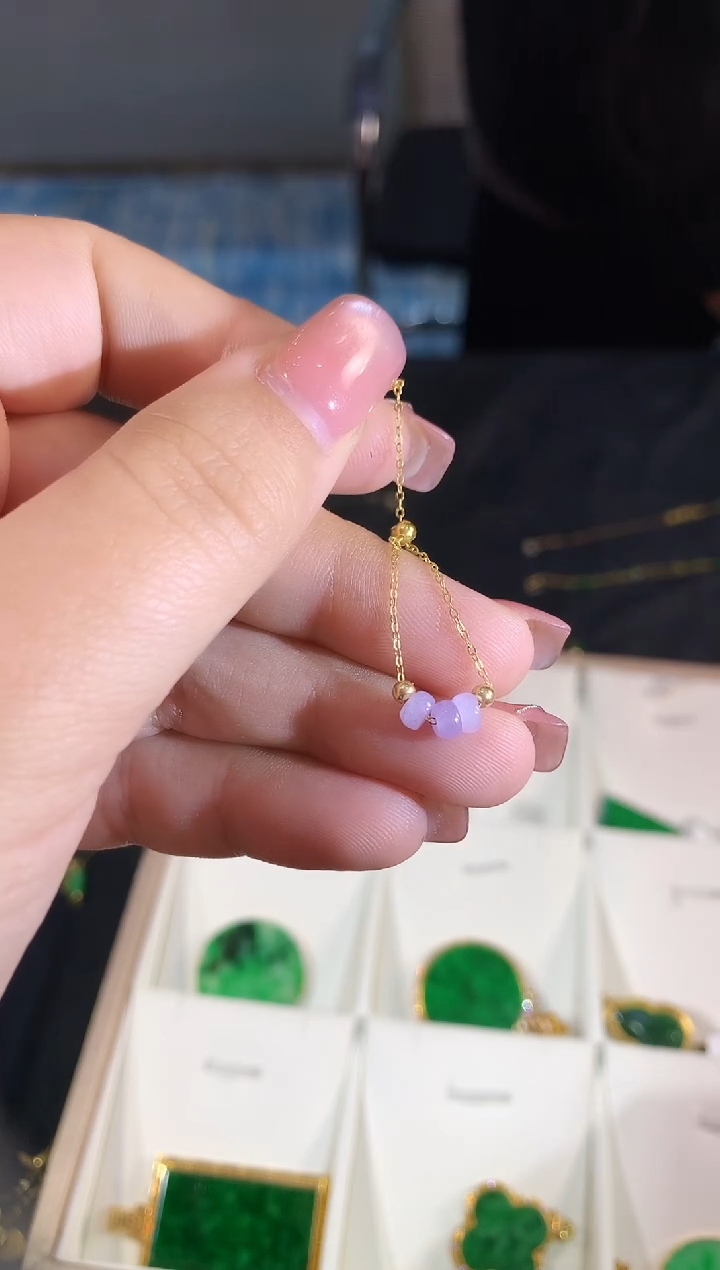 【闪购商品】翡翠耳饰18K金镶嵌386 zjh