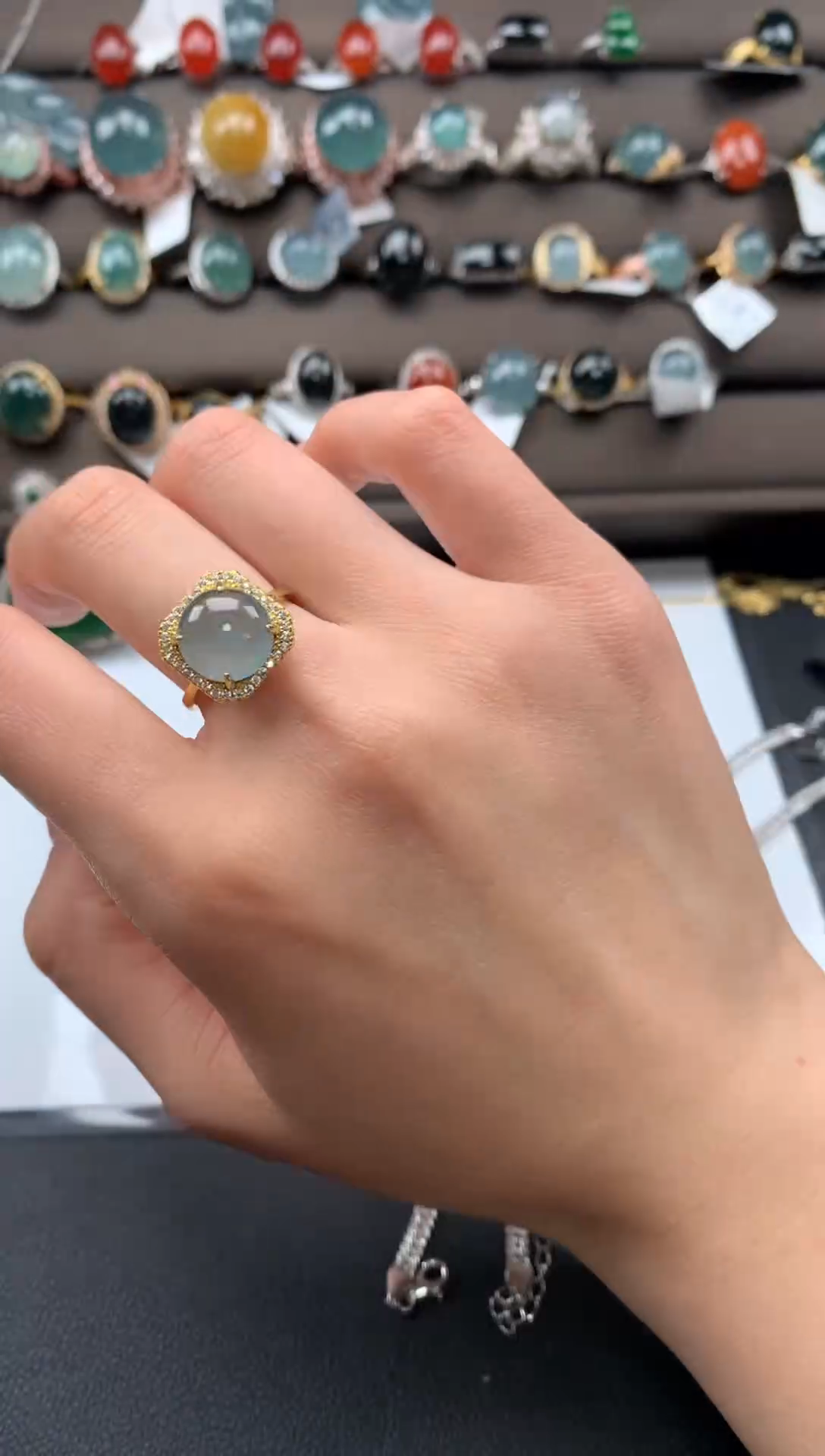 【闪购商品】翡翠戒指银S925镶嵌3213213121