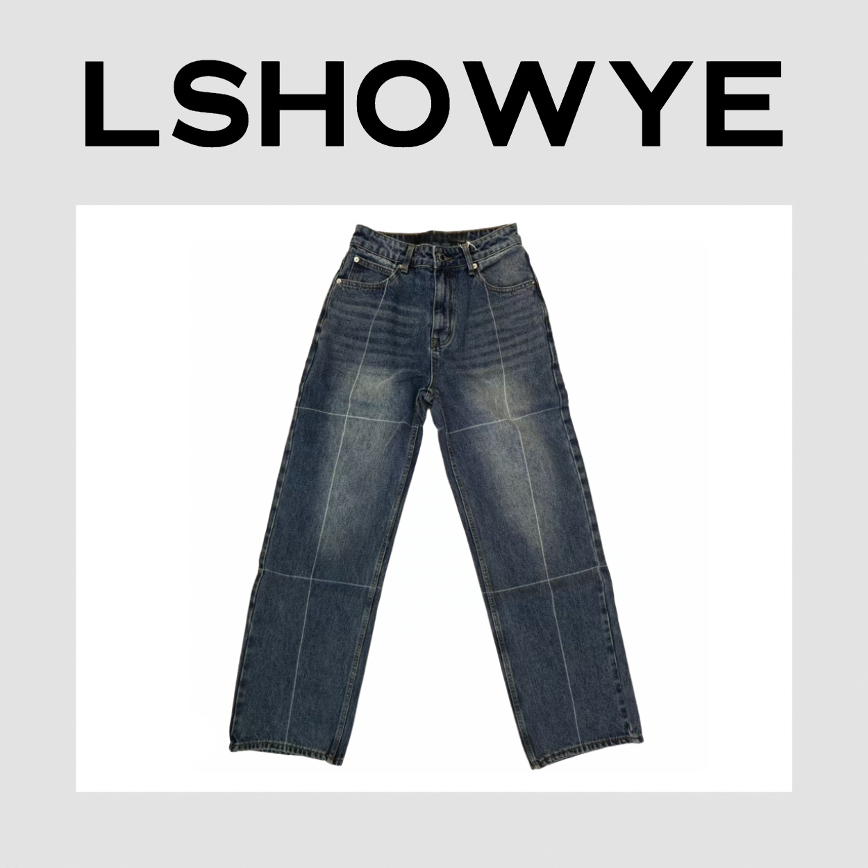 LSHOWYE｜线条直简裤 28168