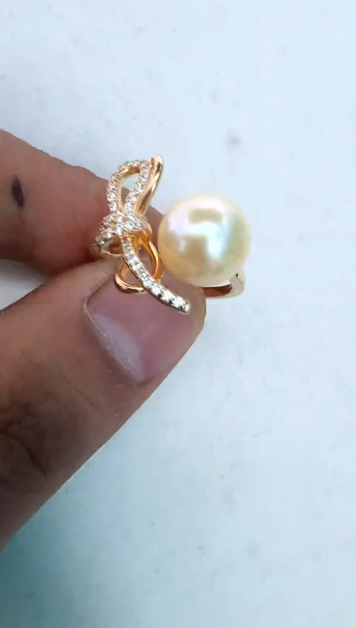 【闪购商品】海水珍珠戒指银S925镶嵌戒指