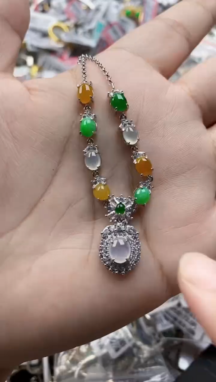 翡翠戒指银S925镶嵌5555555  3