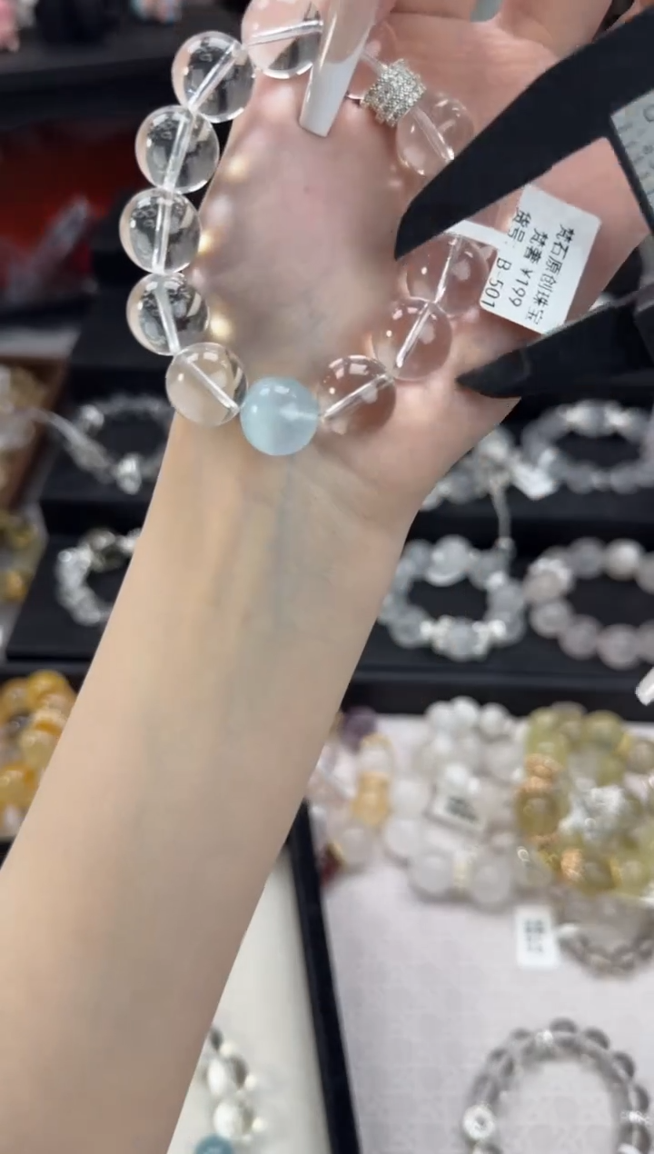 水晶手链未镶嵌天然水晶 多样性发货