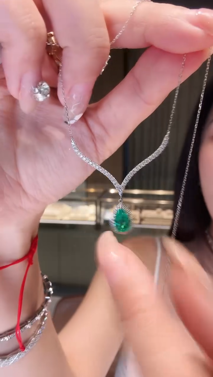 铂Pt950镶嵌项链钻石AF0808-PT-45