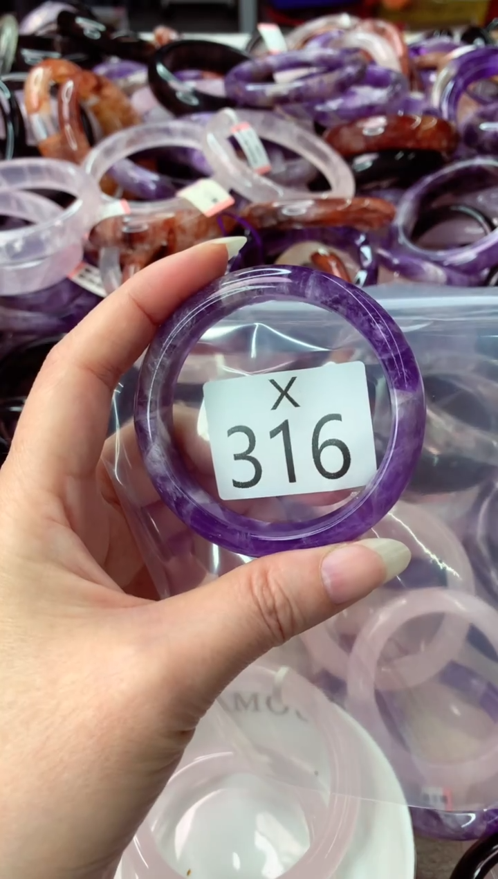 未镶嵌手镯水晶X316-53+