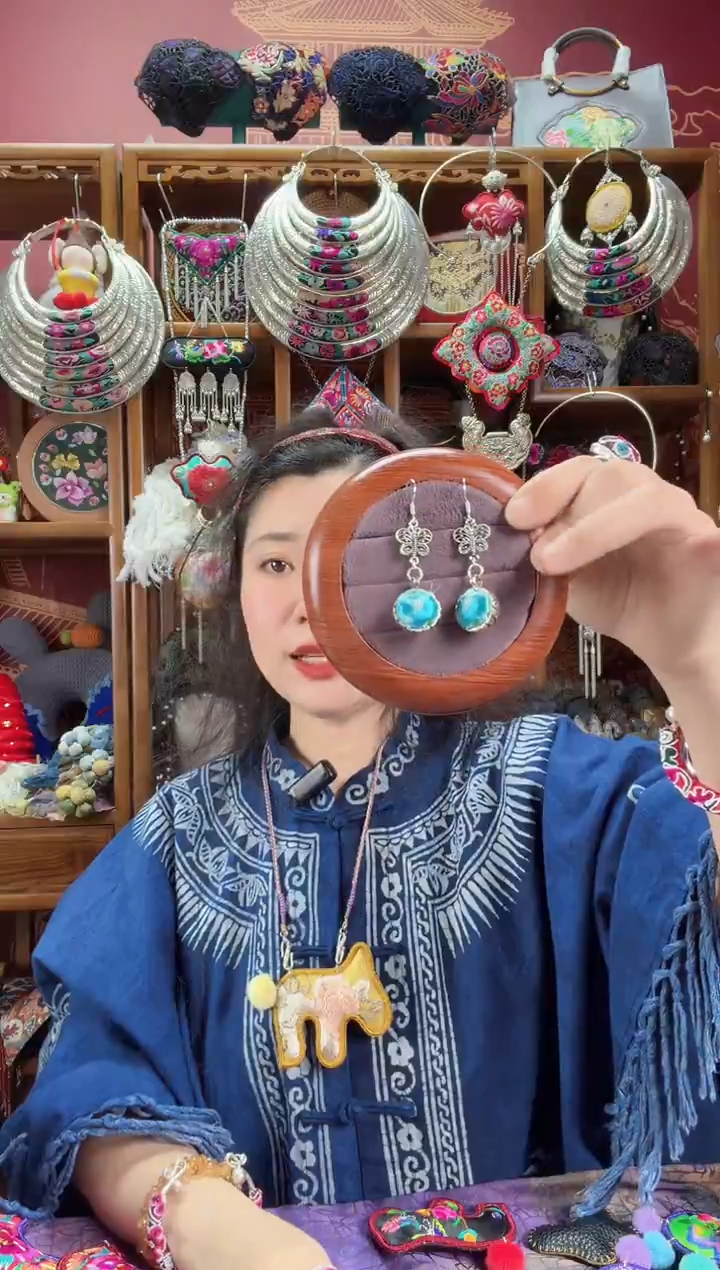 刺绣耳环145甜甜家