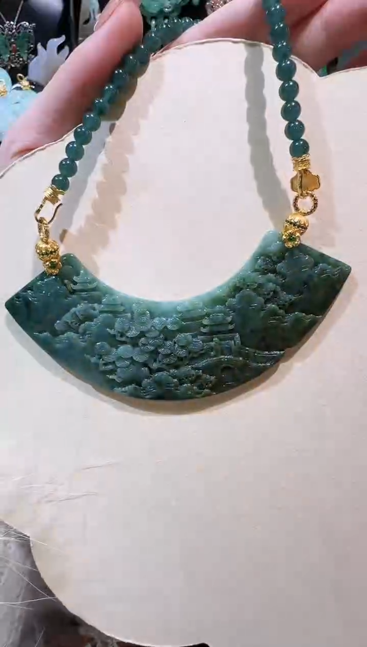 【闪购商品】翡翠颈饰未镶嵌国风