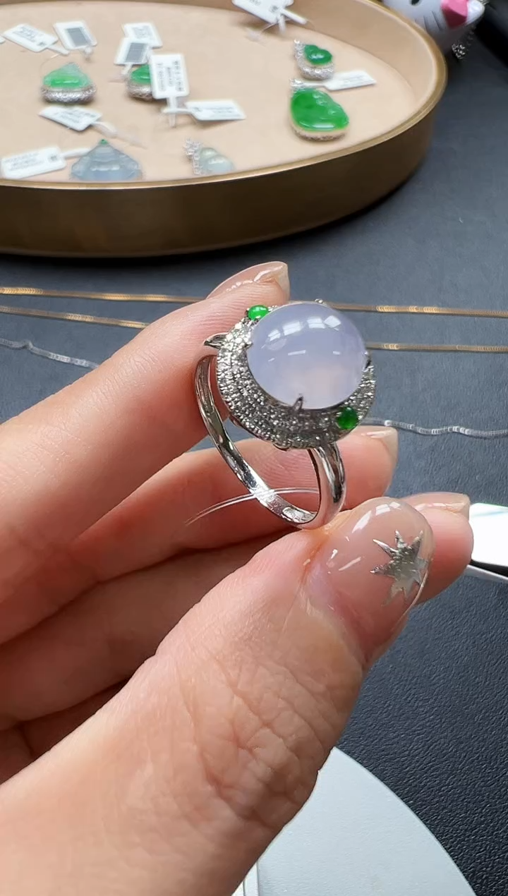 18K金镶嵌戒指翡翠KDF0926-114