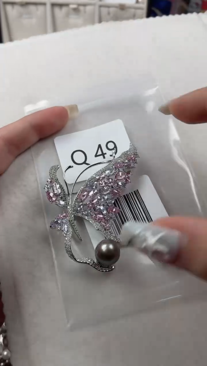 未镶嵌胸针海水珍珠Q49