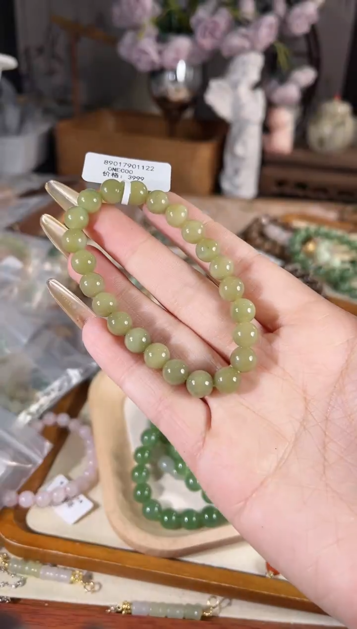 未镶嵌手链和田玉多样性发其一孤品默认微瑕