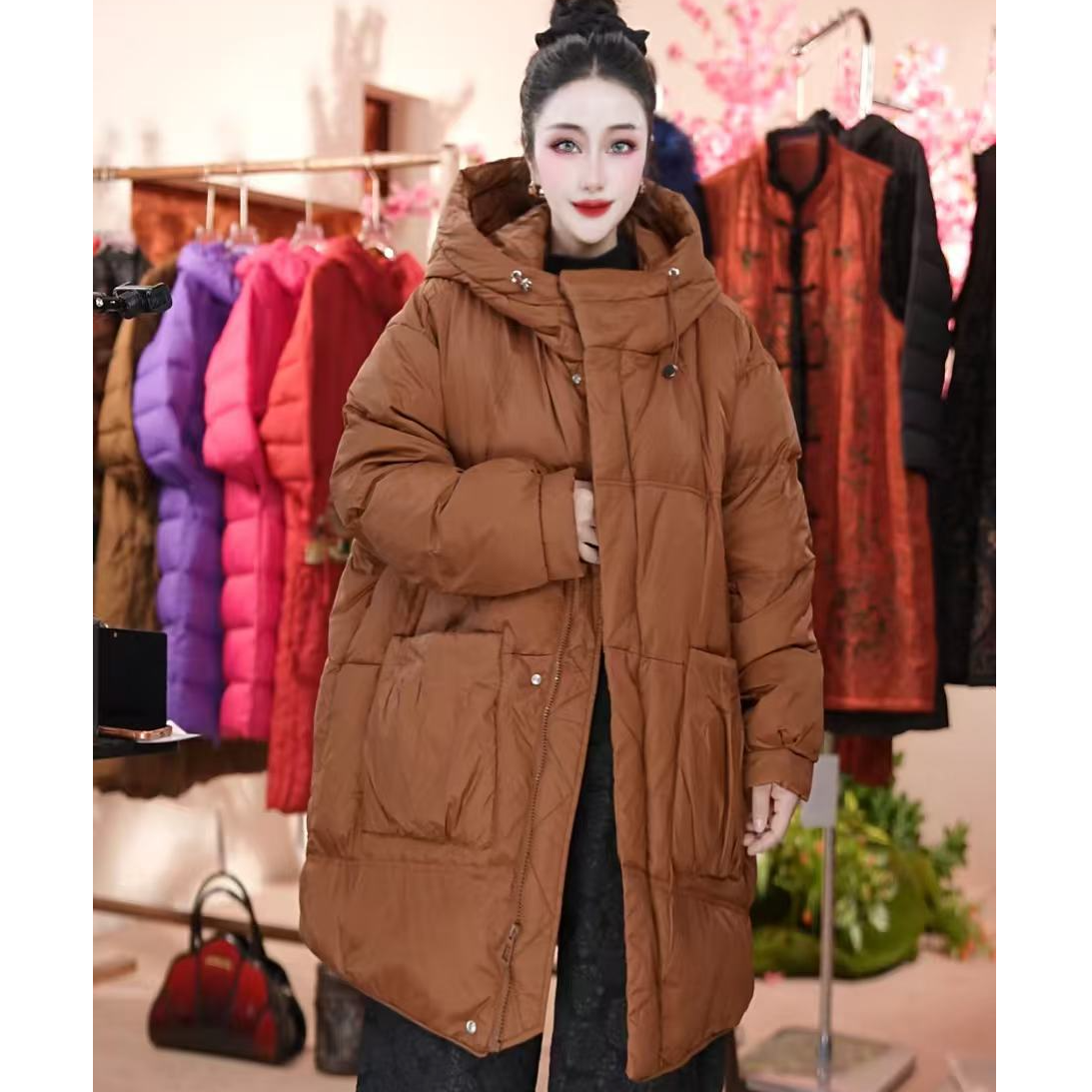 【羽绒服】百搭时尚潮流休闲气质显瘦轻奢女款羽绒服1568