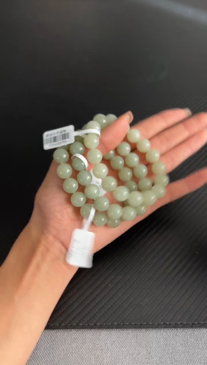 未镶嵌手串和田玉且末微色差近矿卡12多样性发货拍一发一M