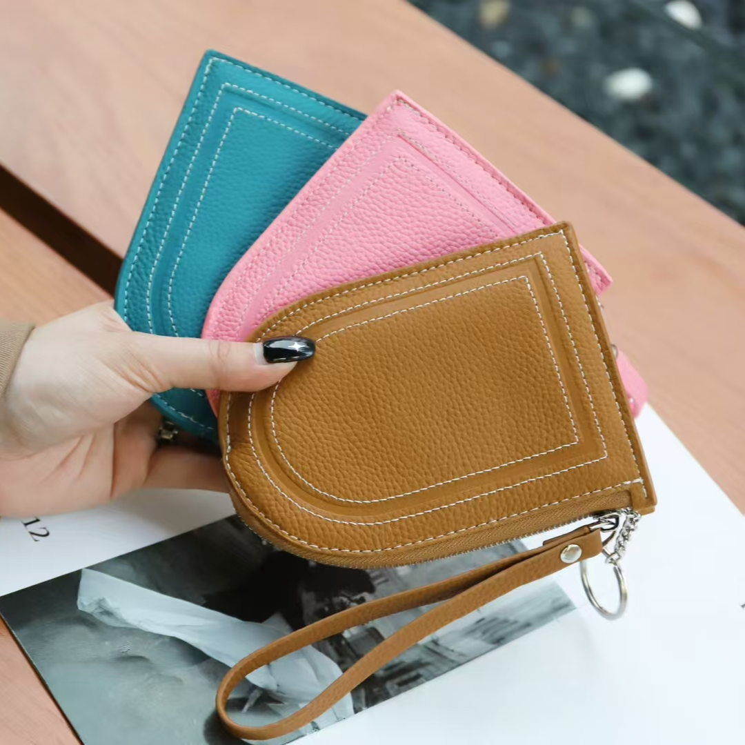 头层牛皮多卡位卡包零钱包