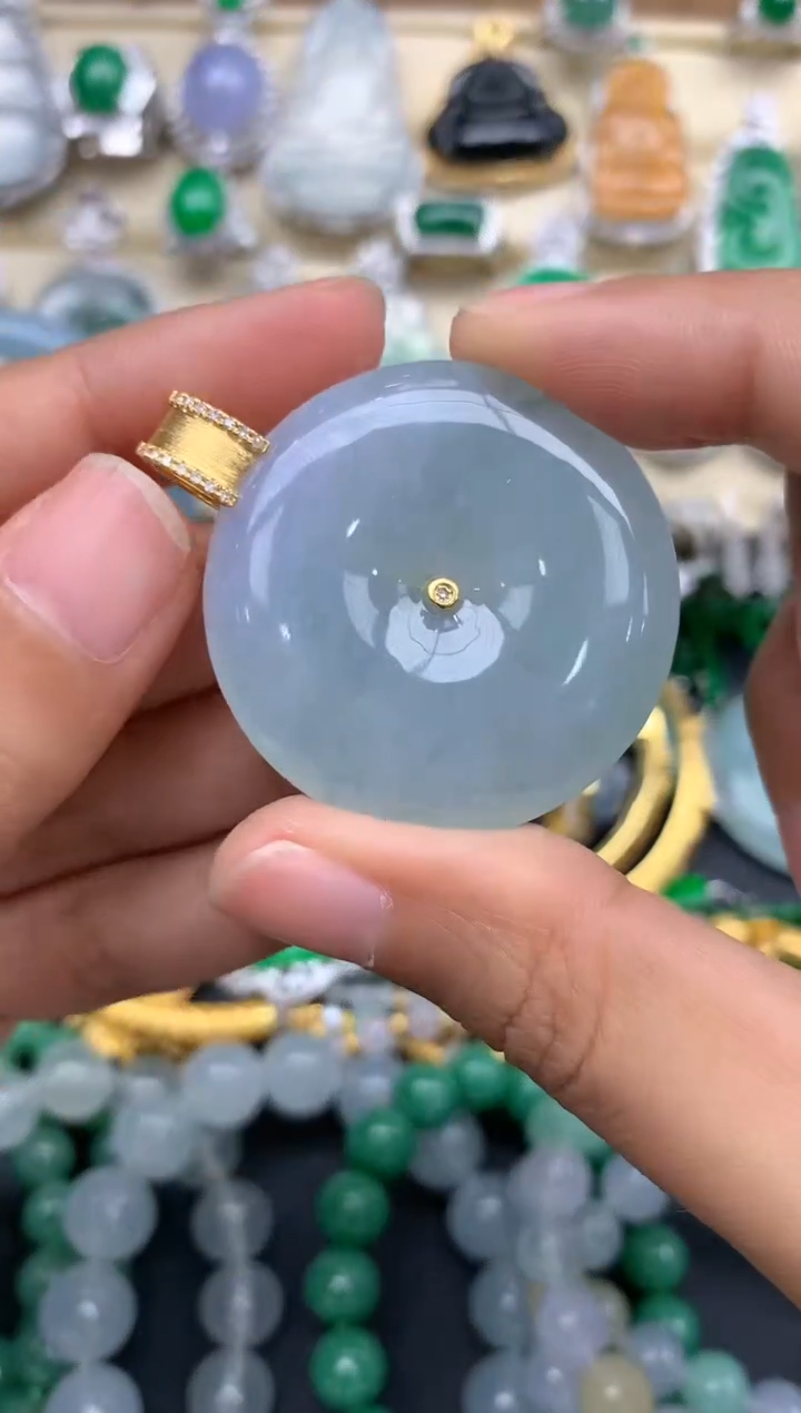 【闪购商品】翡翠颈饰18K金镶嵌242-中国好珍宝