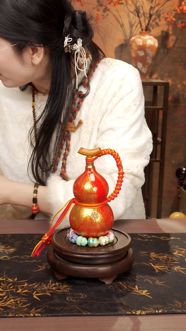 437--高端工艺大漆酒葫芦--98