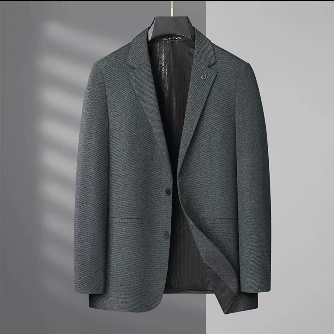 2025高端时尚修身商务休闲西装男
