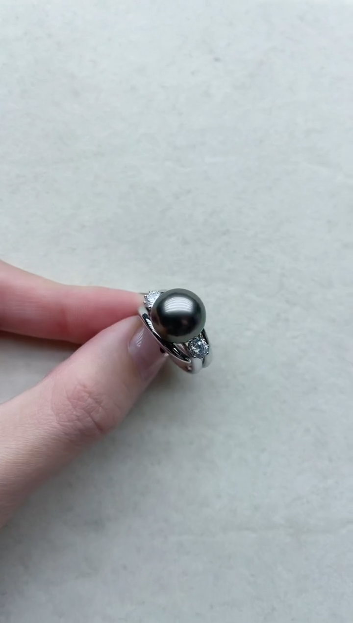 【闪购商品】海水珍珠戒指银S925镶嵌Y11