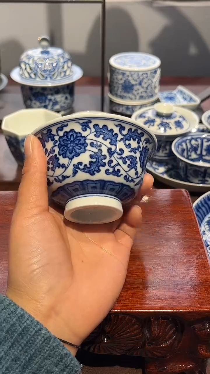 镹曰茶闲手工手绘柴窑茶具