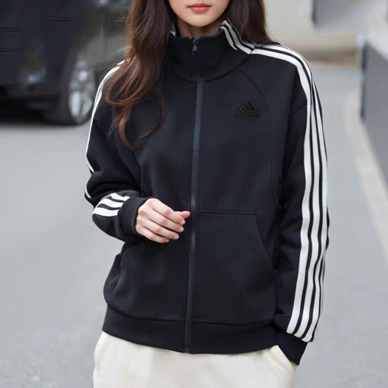 【立丰国际AD】阿迪达斯女子休闲宽松外套 JN0759