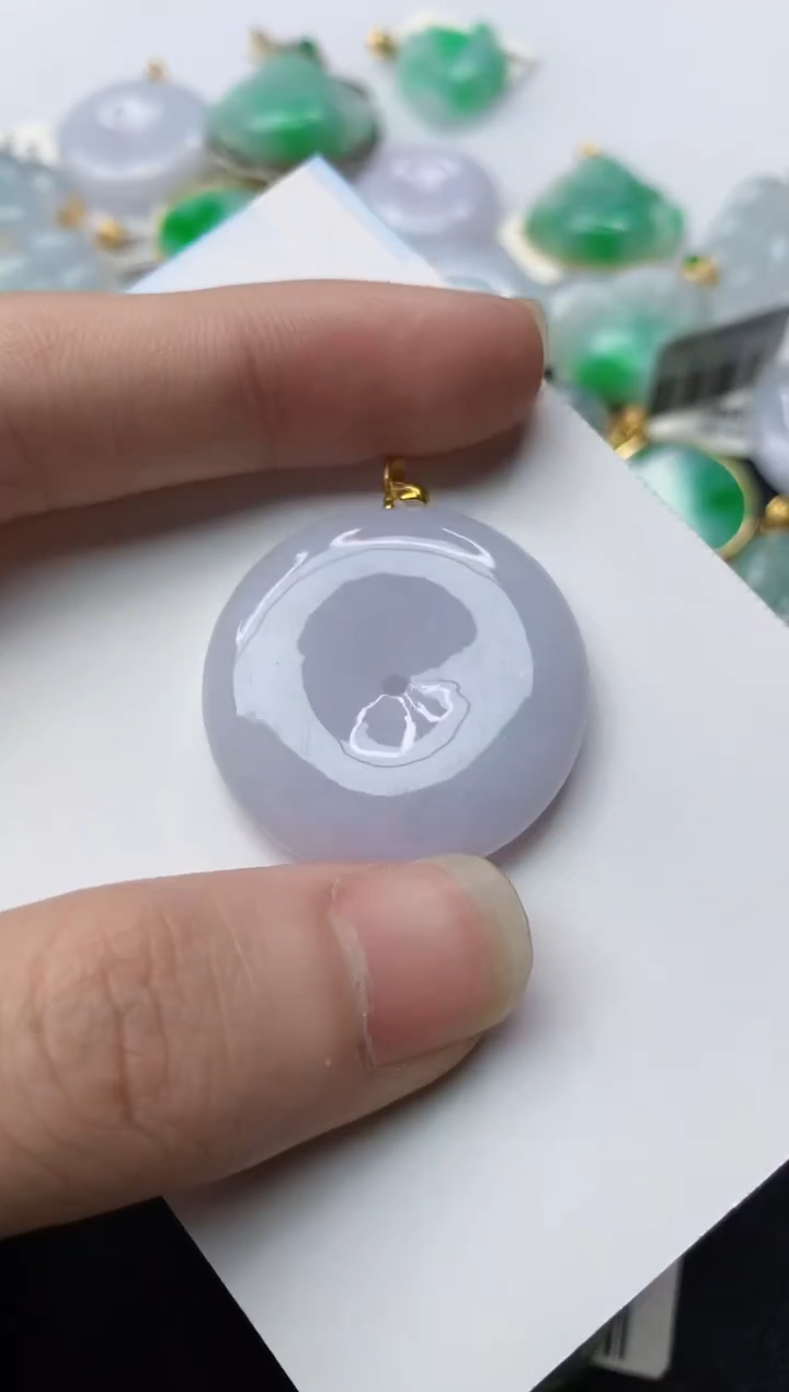 【闪购商品】翡翠颈饰18K金镶嵌65.........