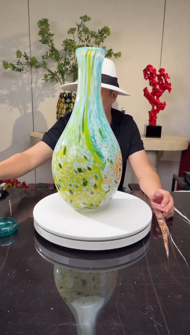 摆件墨*?CS0101039艺术琉璃花器