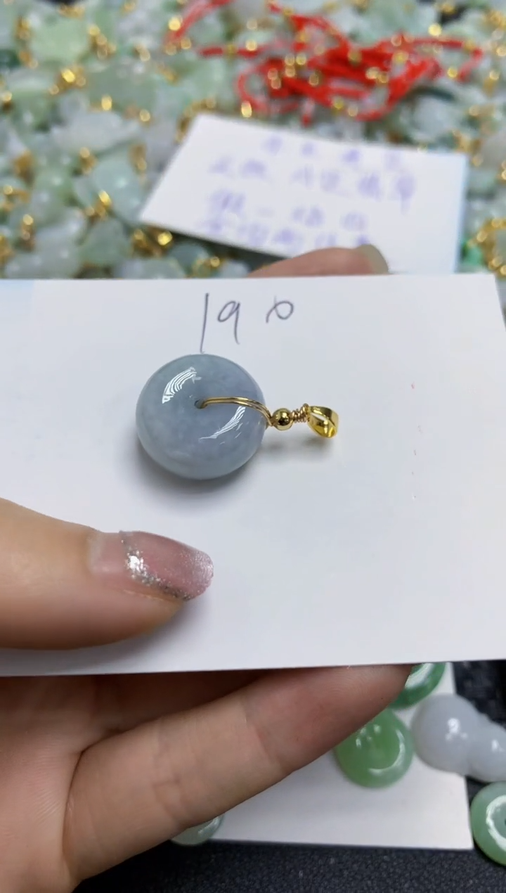 【闪购商品】翡翠颈饰合金天然翡翠A货