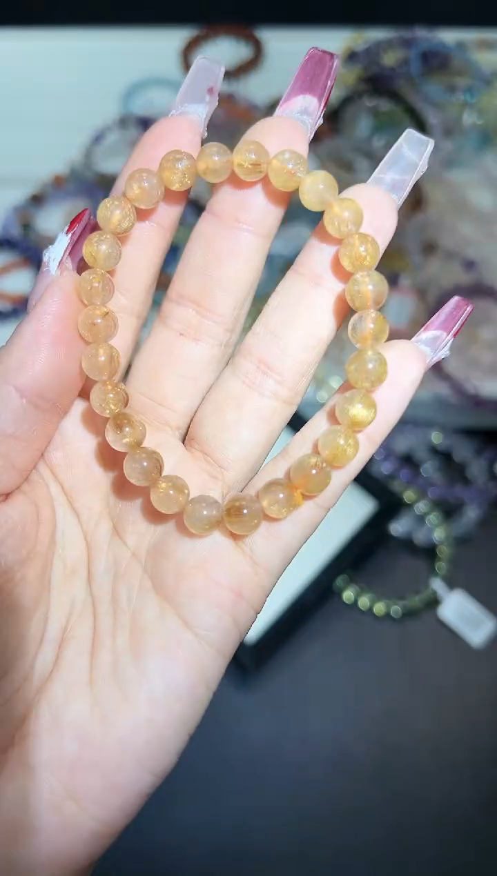 【闪购商品】水晶手串未镶嵌85a多样性发其一/1条默认微瑕