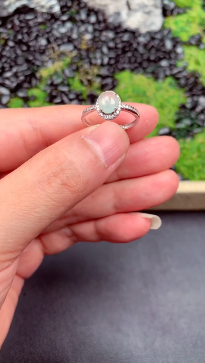 【闪购商品】翡翠戒指未镶嵌天然缅甸A货翡翠