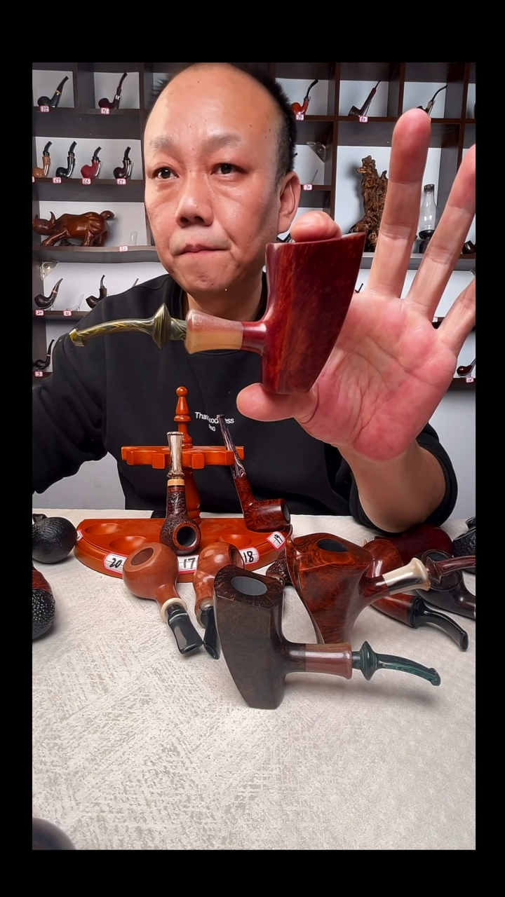 意大利石楠木手工打磨烟斗