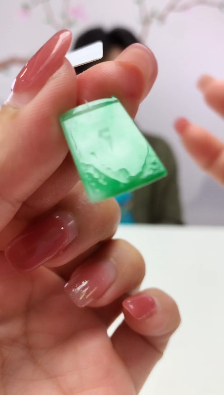 定制翡翠未镶嵌888xm-毛货无事牌70赠金扣