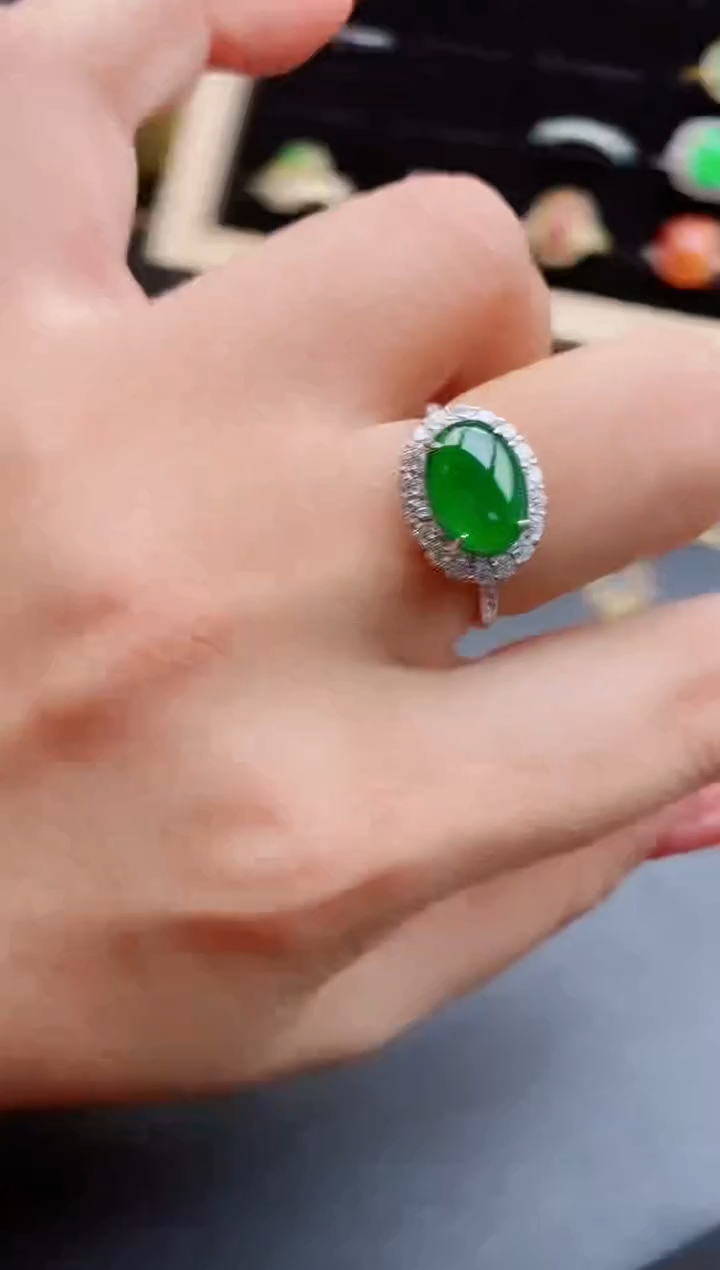 【闪购商品】翡翠戒指银S925镶嵌121211